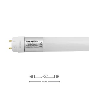 Tubo Led Eco 18W T8 3000K L/Ama - SYLVANIA