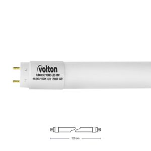 Tubo Led Vidrio 18W 6500K G13 1700Lm Volton - VOLTON