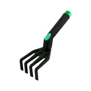 Rastrillo jardinero pequeño de 25.5 cm x 7.5 cm con apliques verdes. - TOTAL HOME DESIGN