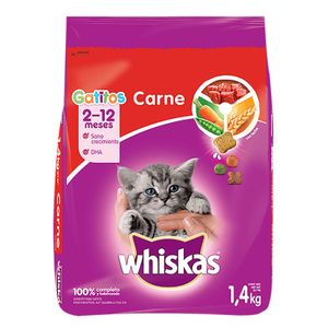 Whiskas Gatitos Carne Seco Mx1.4Kg - WHISKAS