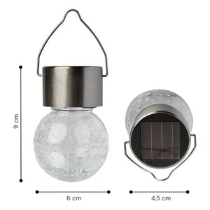 Lampara Solar Led Esferica Colgante - GARDEN DEPOT