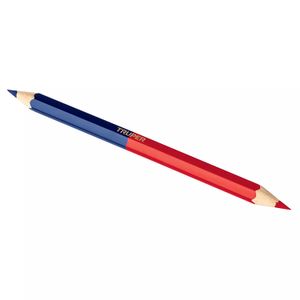 Blíster con 2 lápices 18 cm bicolor gruesos para carpintero - TRUPER