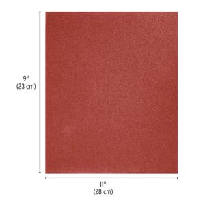 Lija de esmeril roja grano 100 de óxido de aluminio - TRUPER