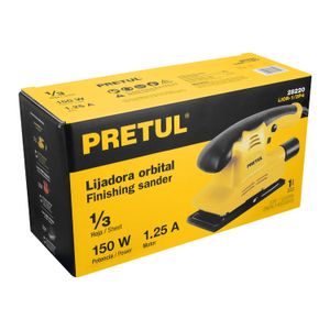 Lijadora orbital 1/3 hoja 150 W - PRETUL
