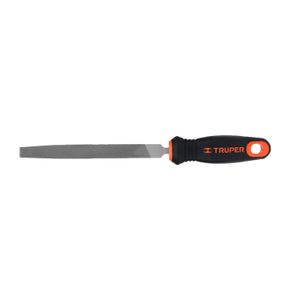 Lima plana bastarda 6" con mango doble inyección - TRUPER