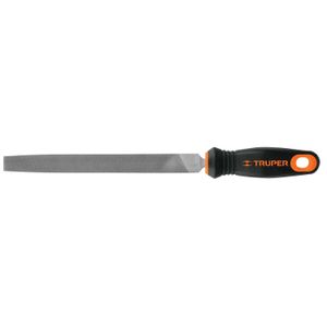 Lima plana bastarda 8" con mango doble inyección - TRUPER