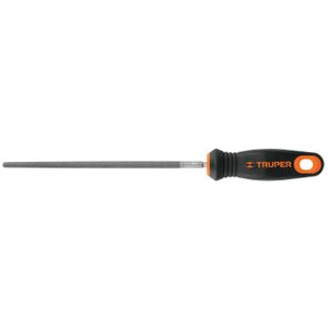 Lima redonda bastarda 8" con mango doble inyección - TRUPER