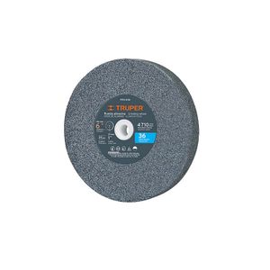 Rueda abrasiva p/esmeril 6 X 1", óxido de aluminio, grano 36 - TRUPER