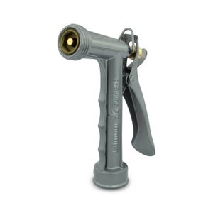 Pistola pulverizadora de agua metálica grande tipo jet de alta presión con punta roscada para manguera - GILMOUR