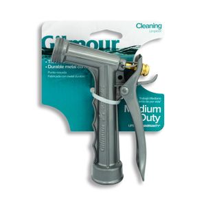 Pistola pulverizadora de agua metálica grande tipo jet de alta presión con punta roscada para manguera - GILMOUR