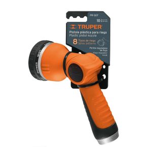 Pistola para riego de 8 funciones plástica - TRUPER