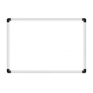 Pizarra magnética de 60 x 40 cm con perfil de aluminio rígido, topes de seguridad y diseño cuadriculado - KENART