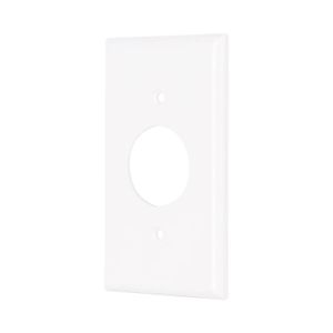 Placa de ABS para contacto redondo, Standard, blanco - VOLTECK