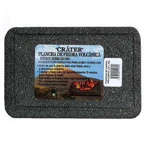 Plancha Piedra Volcanica P/Asar 30X20Cm - CRATER