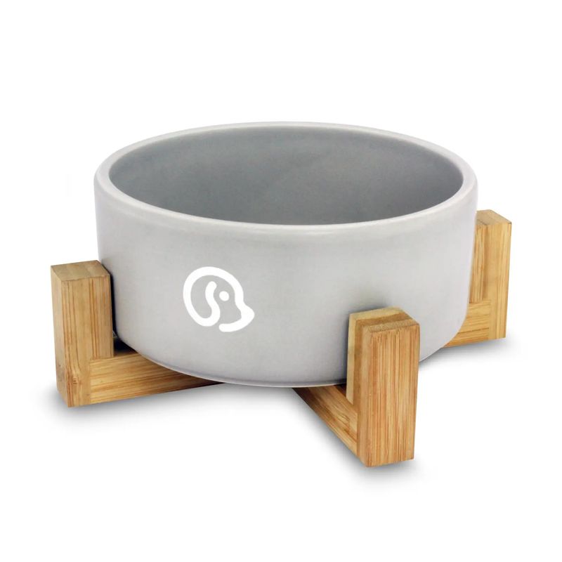 Plato-para-perro-ceramico-de-15.5-cm-con-base-de-bambu.-Ideal-para-colocar-en-el-croquetas-agua-u-otro-tipo-de-alimento