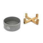 Plato-para-perro-ceramico-de-15.5-cm-con-base-de-bambu.-Ideal-para-colocar-en-el-croquetas-agua-u-otro-tipo-de-alimento