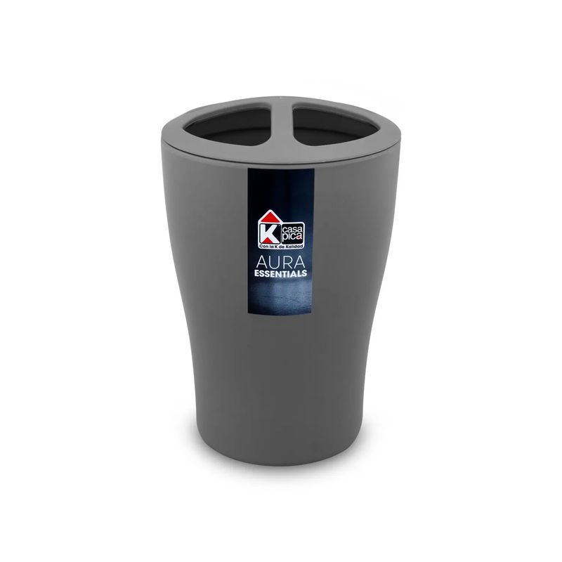 Portacepillo-Aura-Essential-Gris-Osc
