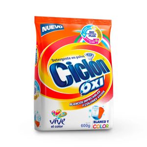Detergente Ciclon Oxi P/Ropa Blanca 0,6Kl - CICLÓN