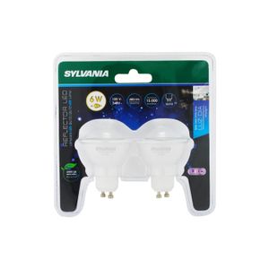 Dicroico 6W Gu10 6K Blx2 Sylvania - SYLVANIA