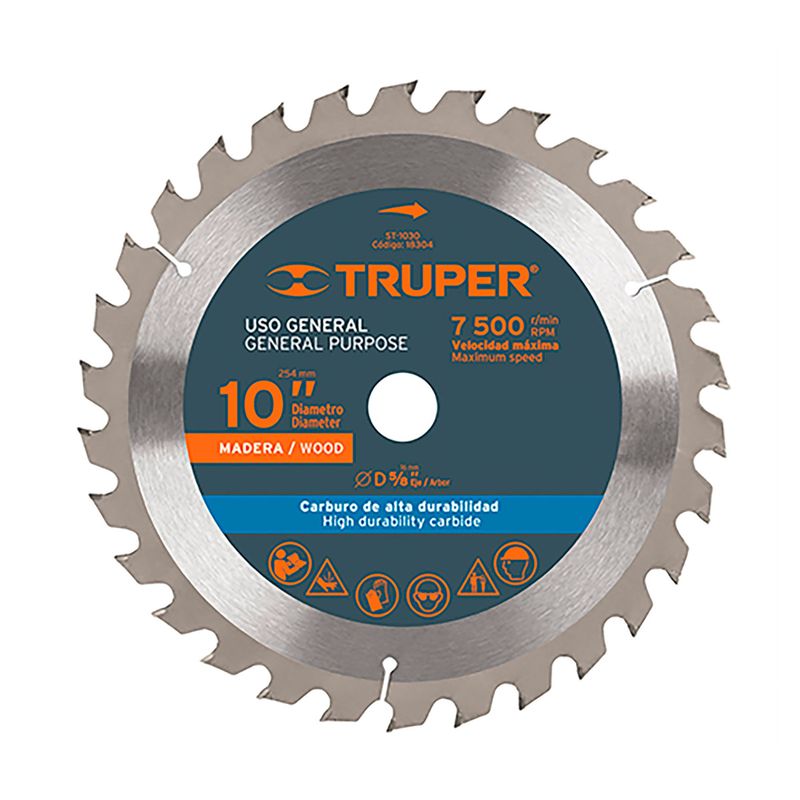 Disco-Corte-Madera-10--60D-5-8--Truper