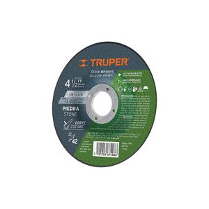 Disco Tipo 42 de 4-1/2" x 3.2 mm para corte de piedra - TRUPER