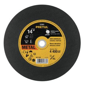 Disco Tipo 41 de 14" x 2.8 mm para corte de metal - PRETUL