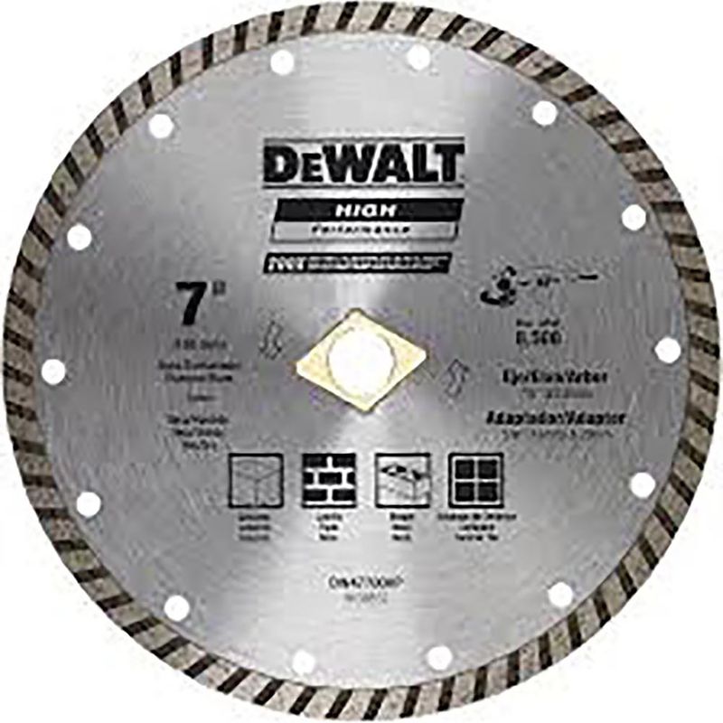 Disco diamantato per pietra a corona continua 115x22,2x7 DT3702 DeWalt