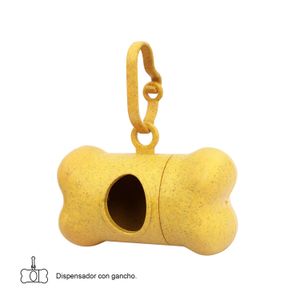 Dispensador P/Funda Mascota Amarill 8X4Cm - VIDA DE PERRO