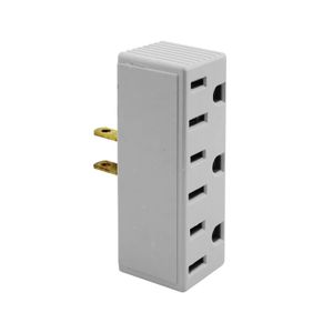 Enchufe 3 Salidas Gris Blitz - PROW