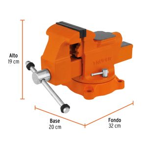 Entenalla de 4" uso industrial de hierro nodular - TRUPER
