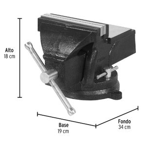 Entenalla de 6" de hierro gris - PRETUL