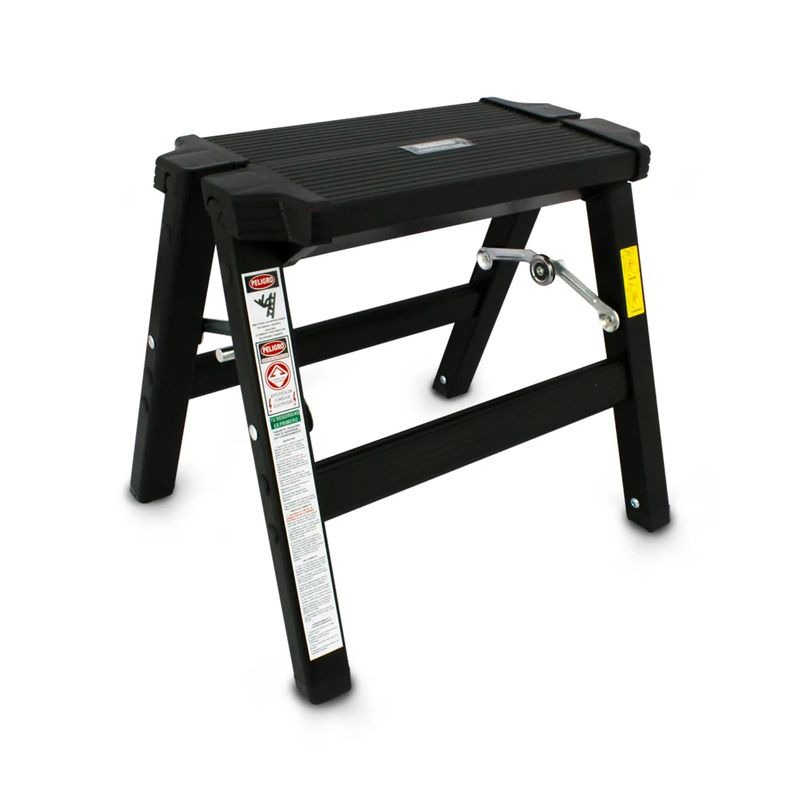 Escalera-taburete-colapsable-de-estructura-metalica-de-1-peldaño-bisagras-y-tacones-antideslizantes.-Resiste-150-kg
