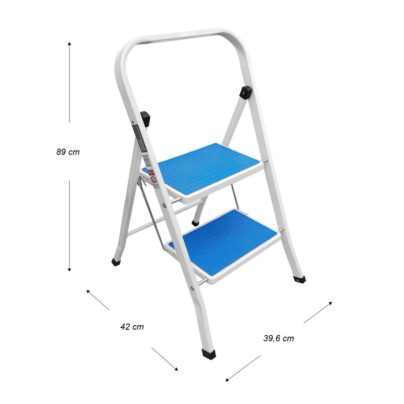 Escalera-colapsable-de-estructura-metalica-de-2-peldaños-bisagras-y-tacones-antideslizantes.-Resiste-150-kg