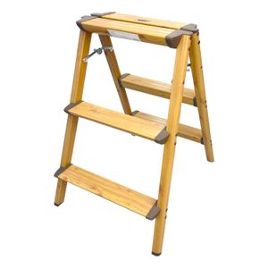 Escalera 3 Peldanos Tipo Madera 150Kg - HUA MING DA