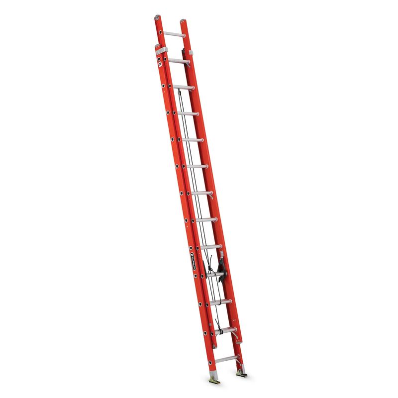 Escalera-telescopica-de-fibra-de-vidrio-de-7.3-m-de-24-escalones-resistente-hasta-225-kg.-Tipo-IA-USO-PESADO