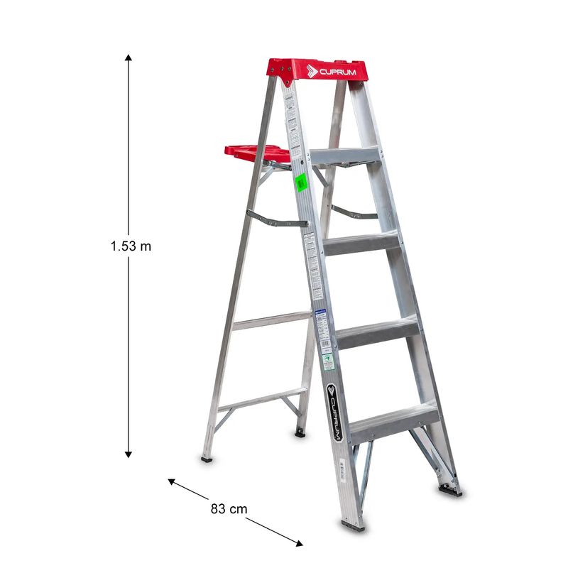 Escalera-pie-de-gallo-de-aluminio-de-1.53-metros-de-4-escalones-resistente-hasta-los-150-kg.-TIPO--T3-de-uso-comercial