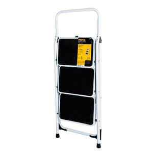 Escalera tubular, plegable, 3 peldaños - PRETUL