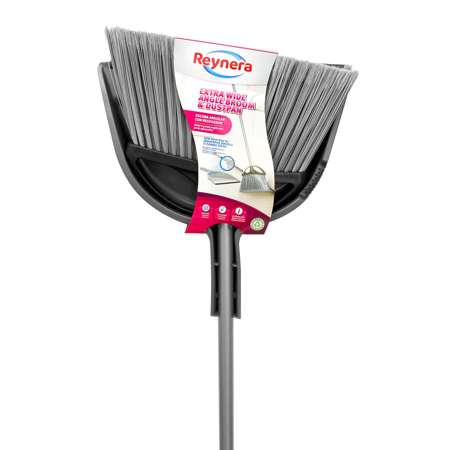 Escoba Extra Angular Con Recogedor - REYNERA GLOBAL - Kywi