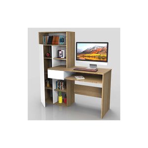 Escritorio Huron C/Biblioteca 140X130X45 - MUEBLE FACIL