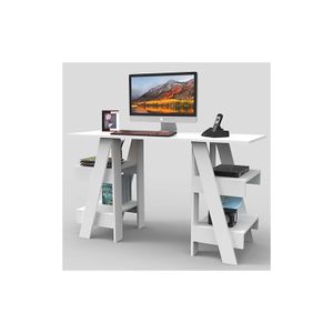 Escritorio V22 Blanco 75X120X45Cm - MUEBLE FACIL