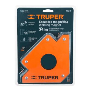 Escuadra magnética 5" para soldar, capacidad 34 kg - TRUPER