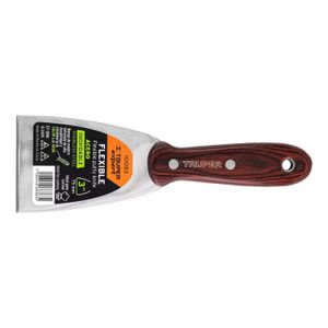 Espátula 3" acero inoxidable con mango de madera - TRUPER EXPERT