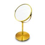 Espejo-doble-redondo-de-17-cm-con-opcion-abatible-de-espejo-con-reflejo-aumentado-X2--mas-cerca-