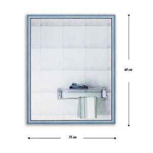 Espejo D/Pared Metalico 60X75 Celeste - K HOME