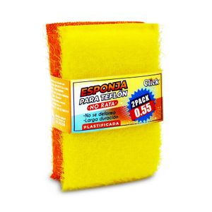 Esponja P/Teflon Fibra Plastificada X2 - CLICK