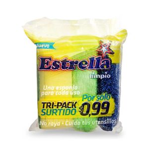 Esponja Tripack Surtido Estrella - ESTRELLA