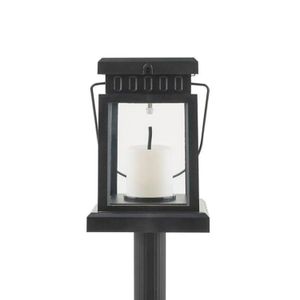 Estaca Solar P/Jardin Linterna Negra - WRT