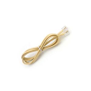 Extension Cable Telefono 6P 5Mt Crema - LSC