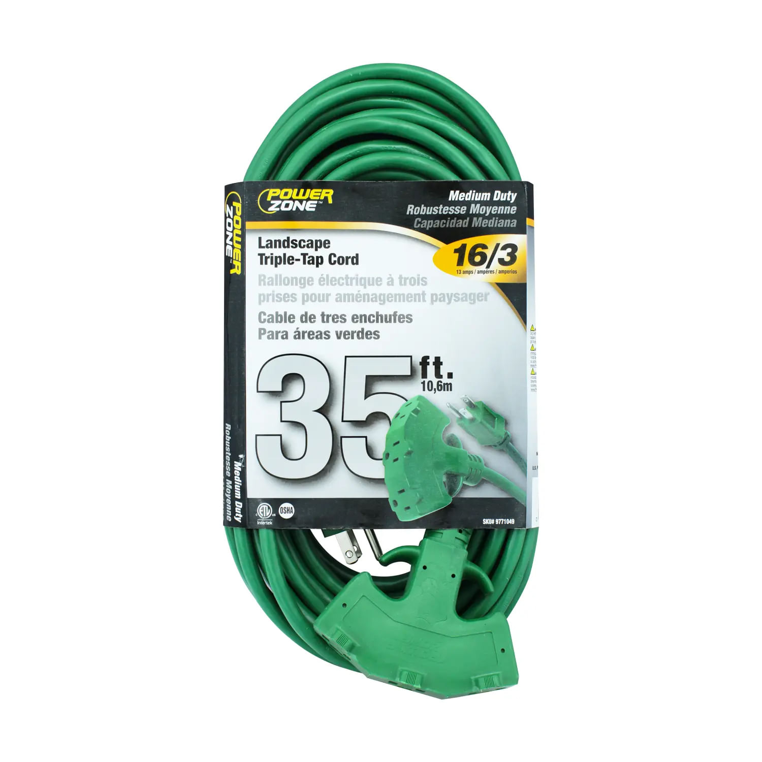 Extension Electrica Verde 35Ft Power Zone