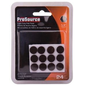 Fieltro Redondo 1/2 Cafe Adhesivo 24U - PROSOURCE